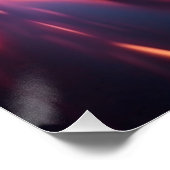 F1スピードがライトトレイルを通過する ポスター (コーナー)