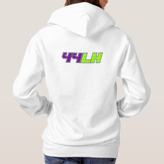 F1フード付きスウェットシャツ | 44時代への献上品 パーカ (裏面)