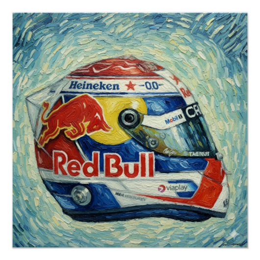 F1マックスヘルメット ポスター (正面)
