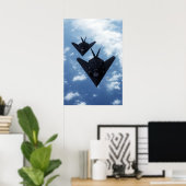 F117A's in flight ポスター (ホームオフィス)