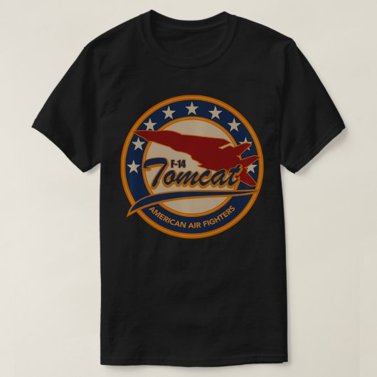 F14 Tomcatパッチプルオーバー Tシャツ (デザイン正面)