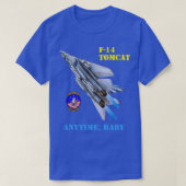 F14 Tomcat Anytimeベビー1 Tシャツ (デザイン正面)