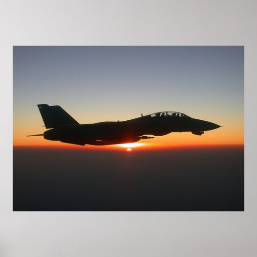 F14 Tomcat Fighter Jet Afghanistan Large Canvas ポスター (正面)