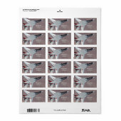 F14 Tomcat Jet戦闘機パーソナル住所 シール (フルシート)