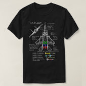 F15イーグル仕様シャツ軍隊戦闘機ジェット Tシャツ (デザイン正面)