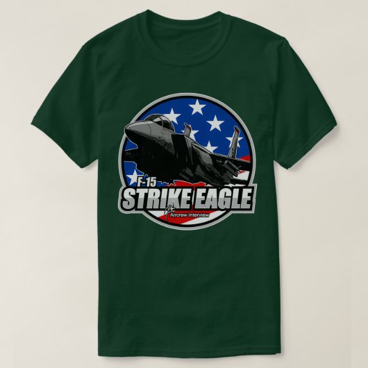 F15ストライクイーグル Tシャツ (デザイン正面)