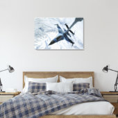 F16の侵略者が陣地に連絡在る キャンバスプリント (インサイチュ (寝室))