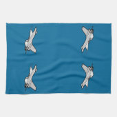 F16戦闘用《鳥》ハヤブサ戦闘機 キッチンタオル (横)