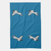 F16戦闘用《鳥》ハヤブサ戦闘機 キッチンタオル (縦)