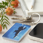 F16《鳥》ハヤブサジェット キーホルダー (正面右)