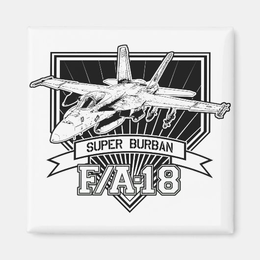 F18すごいバーバン マグネット (正面)