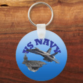 F18ホーネットとUSSトラマン キーホルダー (正面)
