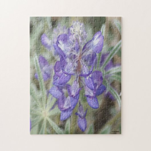F18紫ワイルドフラワーアニュアルルパン ジグソーパズル (縦)