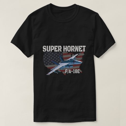 F18 FA18Eホーネすごいットジェット機軍隊アヴィート Tシャツ (デザイン正面)