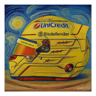 F1 ルイス ヘルメット ポスター