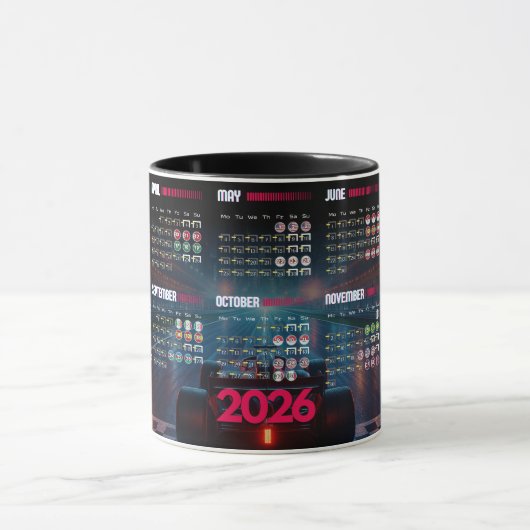 F1 2026 Calendar Mug マグカップ (中央)
