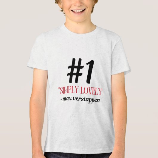 F1 Maxシンプルで素敵なシール トライブレンドＴシャツ (正面)