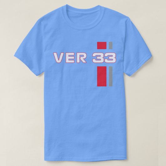 F1 Verstappen 33フォーミュラ1レッドブルレース2021 Tシャツ (デザイン正面)