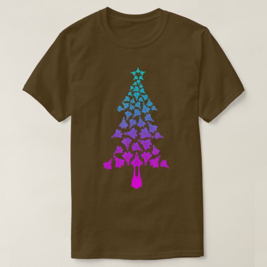 F22クリスマスレファイタージェットF22ラプタークリスマ Tシャツ (デザイン正面)