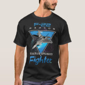 F22ステルス戦闘機ジェットティーギフト  Tシャツ (正面)