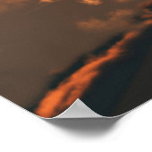 F22ファイタージェットアットサンセットプリント ポスター (角)