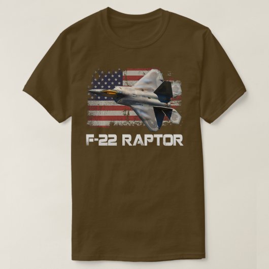 F22ラプタークールファイタージェットF22ラプタージェット長S Tシャツ (デザイン正面)
