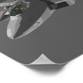 F22ラプターステルシー戦闘機 ポスター (角)