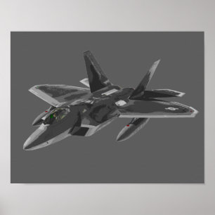 F22ラプターステルシー戦闘機 ポスター