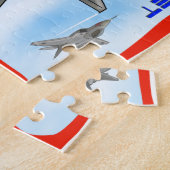 F22ラプターファイタージェット ジグソーパズル (側面)