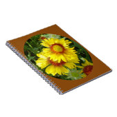 F27黄色ワイルドフラワーグライラルディア ノートブック (右側)