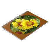 F27黄色ワイルドフラワーグライラルディア ノートブック (左側)