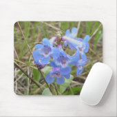 F3青ワイルドフラワースレンダーブルーベアリングス マウスパッド (マウス)