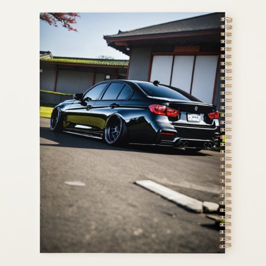F30 Widebody Black Carbon JDM プランナー手帳 (裏面)