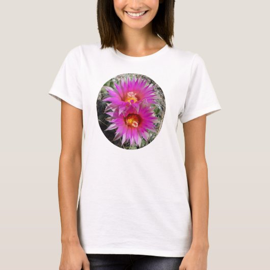 F30w玉サボテン "Escobaria vivipara" Tシャツ (正面)