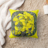 F33w黄色い野草 クッション (ブランケット)