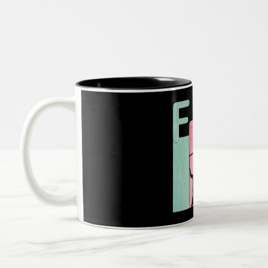 F35ヴィンテージ空軍戦闘機 ツートーンマグカップ (左)