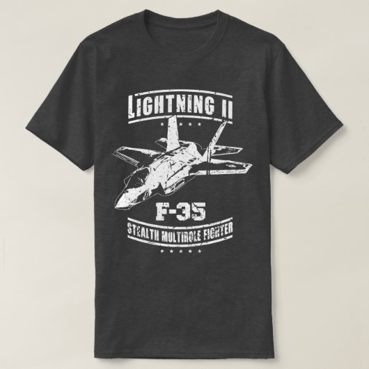 F35稲妻II USAFステルスマルチロールファイターJe Tシャツ (デザイン正面)