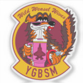 F35 Wild Weasel Wives Vinyl Sticker シール (正面)