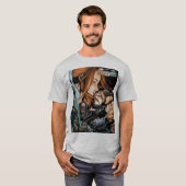 F4デザイングレーTシャツ Tシャツ (正面フル)