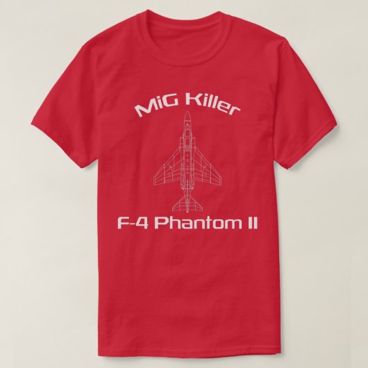 F4ファントムII MiGキラー  Tシャツ (デザイン正面)