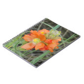 F40オレンジ色の野草緋色マロー ノートブック (左側)