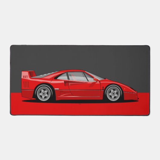 F40 Classic holy trinity car デスクマット (正面)