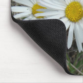 F42白い野生の花の滑らかな星状体 マウスパッド (コーナー)