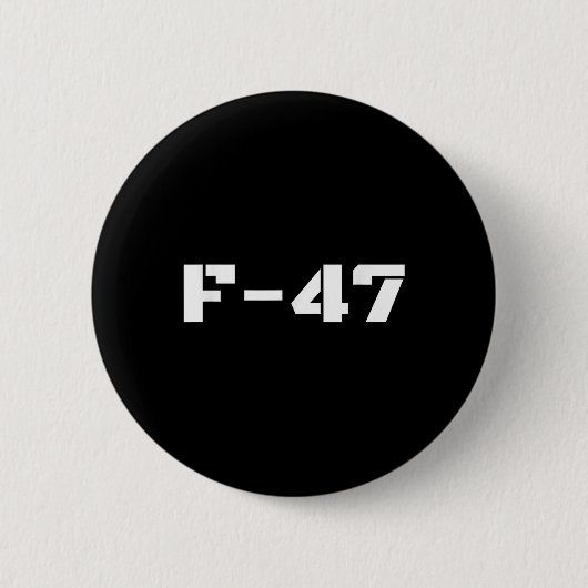 F47戦闘機ジェットF-47航空機ジェット航空戦闘機 缶バッジ (正面)