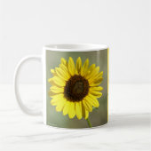 F47 イエロー ワイルドフラワー コモン アニュアル ヒマワリ コーヒーマグカップ (左)