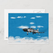 F4 ファントム  海軍ジェット戦闘機 ポストカード (正面/裏面)
