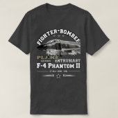 F4 PHANTOM II戦闘機 Tシャツ (デザイン正面)