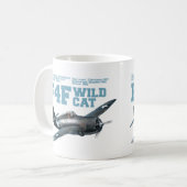 F4F Wildcat | WW2 Plane コーヒーマグカップ (正面左)