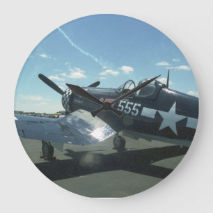 F4Uの海賊の柱時計 ラージ壁時計
