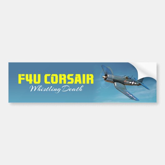 F4Uの海賊 バンパーステッカー (正面)